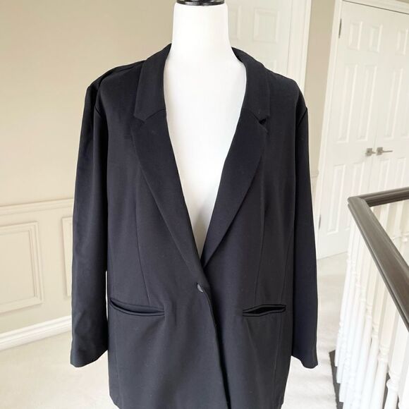 ✨HOST PICK✨Old Navy XL Petite Black Blazer w pockets and one front button good … - Picture 2 of 5